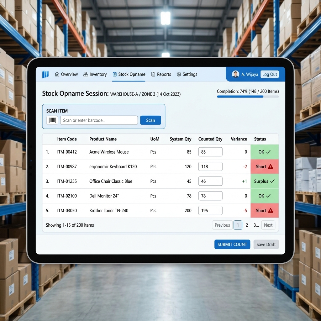 Stock opname digital